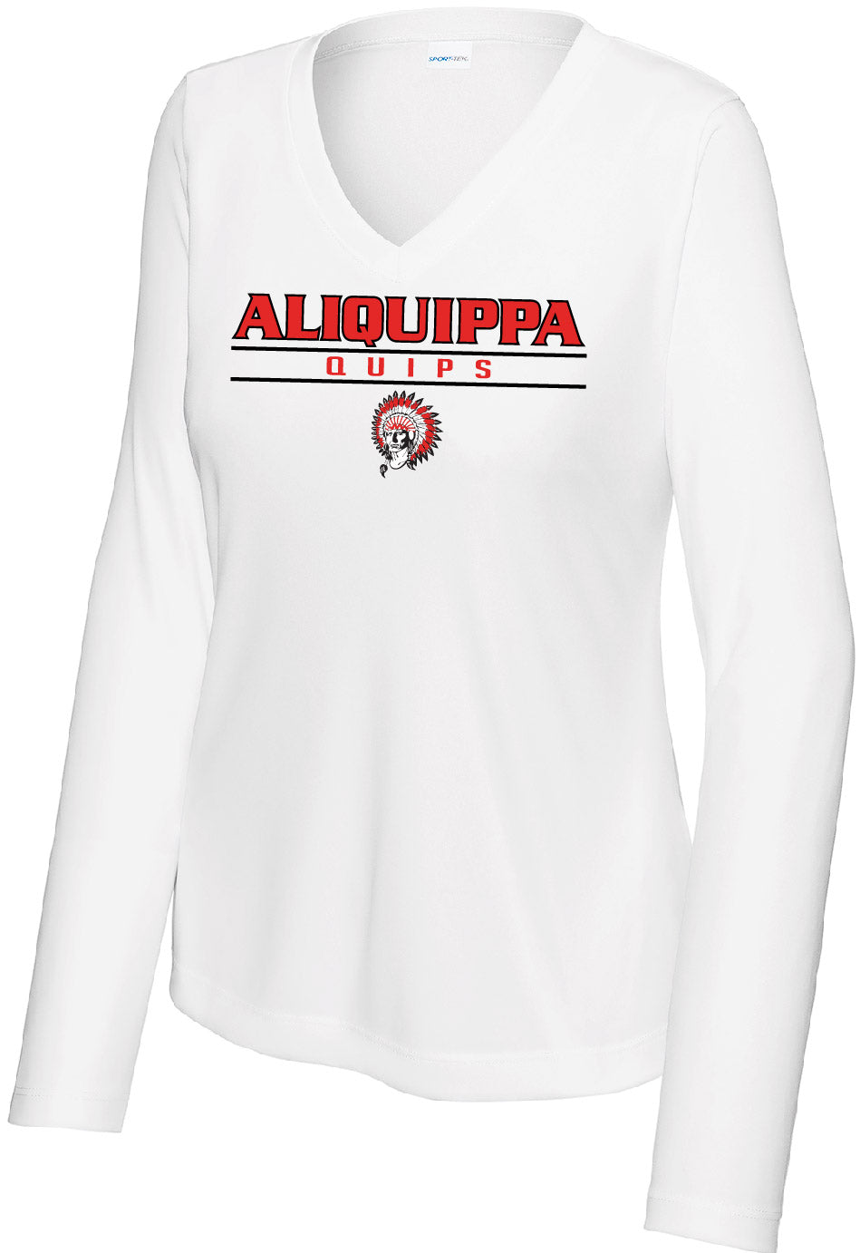 Evil Lizard Online: Aliquippa Long Sleeve - Performance Ladies V-Neck