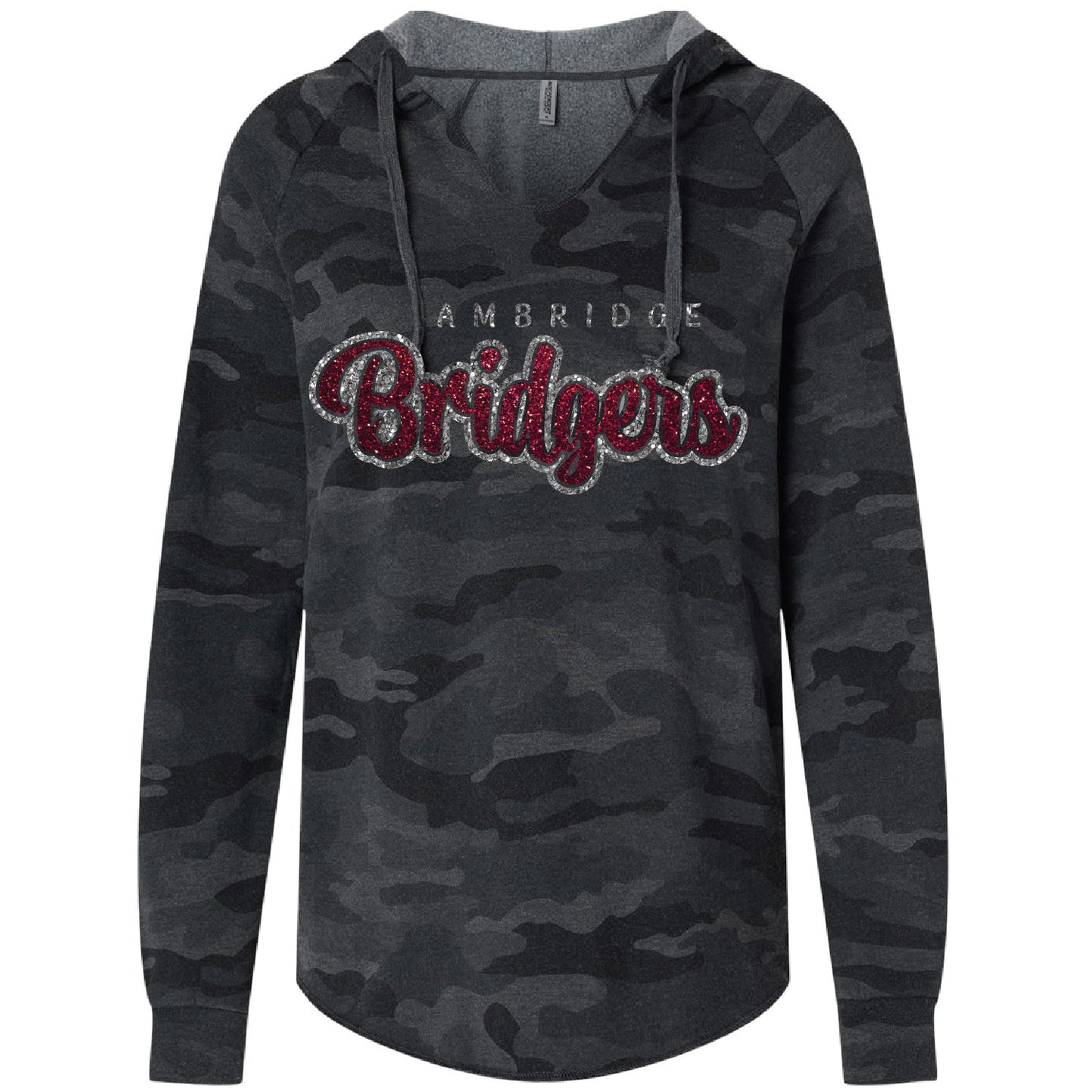 Evil Lizard Online: Ambridge Hoodie - Womens Camo Glitter