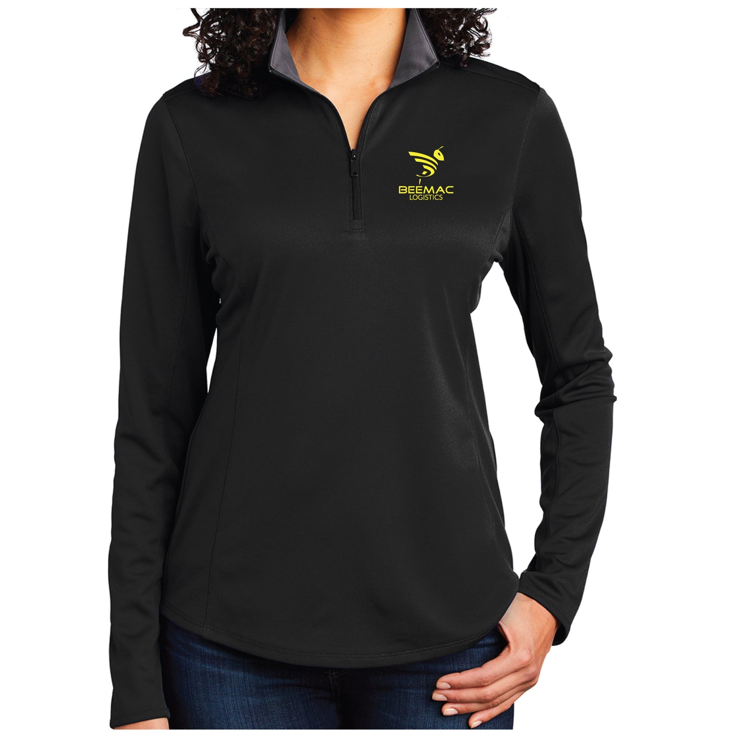 Beemac Logistics: Port Authority ® Ladies Silk Touch ™ Performance 1/4-Zip (LK584)