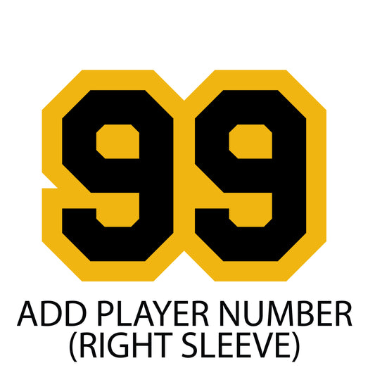 North Allegheny Varsity Hockey: RIGHT Sleeve Player Number - Chenille Number
