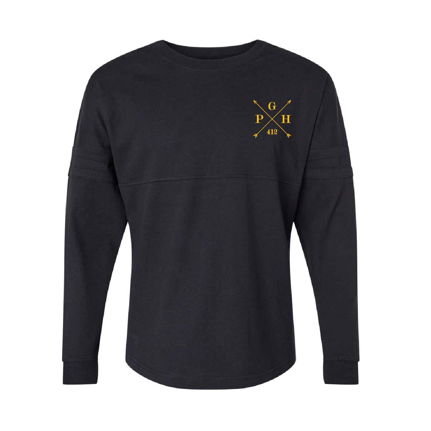 Evil Lizard Online: Pittsburgh Pom Pom Long Sleeve Jersey T-Shirt